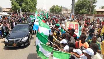 Tsarabar Bauchi: Duba hotunan karbar da mutan Bauchi suka yiwa Buhari