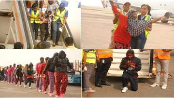 They were singing praises: SEE the faces of 163 Nigerians deported from Libya (photos)