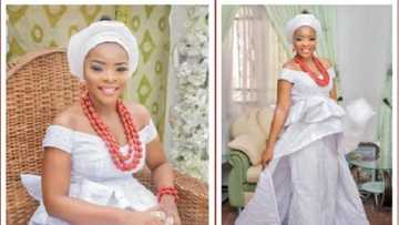 Linda Ikeji's sister weds Kanu Nwakwo's brother in glamorous traditional marriage (photos)