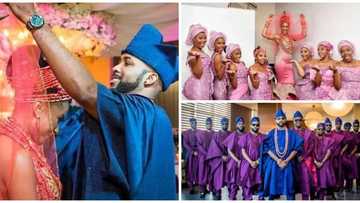 Enjoy beautiful photos from Banky W traditional wedding