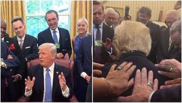 Pastors lay hands on Donald Trump, pray for him (photos)