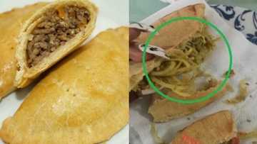 See what lady saw inside the meat pie she ordered (photo)