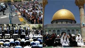 Yadda Sojojin Yahudu suka hana Musulmai Sallah a masallacin Ƙudus (HOTUNA)