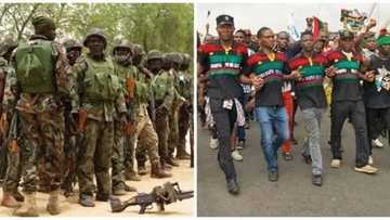 2 IPOB supporters reported dead after clash with soldiers in Abia state (photos, video)