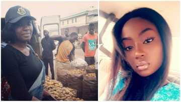 Meet beautiful Nigerian graduate who sells Irish potatoes in Plateau (photos)