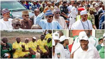Buhari yayi takawar mita 800, Obasanjo ya buga kwallon kafa, Jonathan ya motsa jiki - Yadda shugabannin Najeriya ke motsa jikinsu (hotuna)