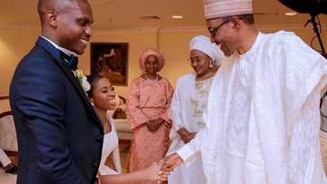 Da dumi: Shugaba Buhari ya halarci daurin auren diyar Osinbajo a Abuja, kalli kayatattun hotunan