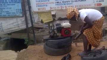 Unveiled: Life of the only female vulcanizer in Ilorin