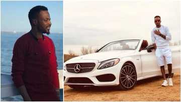 Singer 9ice shows off life on the "white" side, flaunts expensive Mercedes car (photo)