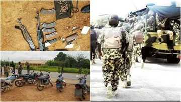 Idan kaji ana ƙi gudu, sa gudu ne bai zo ba: Sojojin runduna ta 1 sun yi karan batta da ɓarayin shanu a Zamfara, kalli yadda aka kwashe (Hotuna)