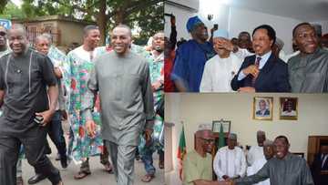 Anambra polls: Senator Andy Uba leads 40 senators to pick up APC ticket (photos)