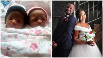 One year after marriage, famous Nollywood actor and wife welcome twin babies (photos)