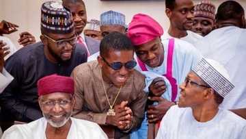 President Buhari reveals what he discussed with Tobi, Kunle Afolayan, Small Doctor and others