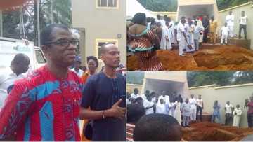 Sadness as worshippers from Ozubulu church shooting are buried (photos)