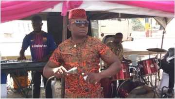 Man cries out after his mother died in a fire outbreak during his traditional wedding in Abia state