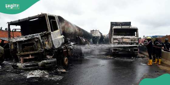 Tragedy as Tanker Explosion Burns 5 to Death, Destroys 100 Vehicles in ...