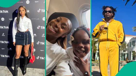 "Baddo's carbon copy": Clip of Olamide's alleged 1st daughter celebrating her 5th b'day goes viral