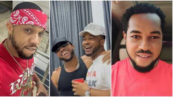 "You guys have refused to age": Sweet moment Charles Okocha linked up with Nonso Diobi leaves fans gushing
