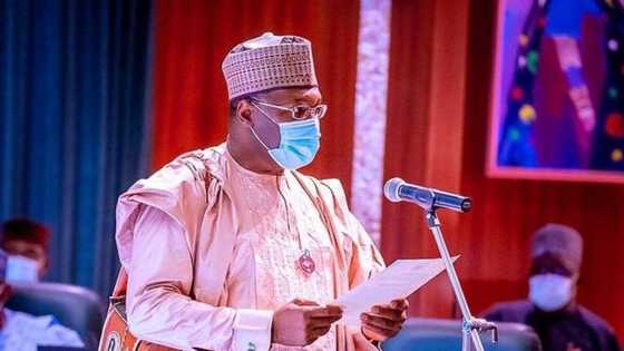 Breaking: Buhari swears-in Yakubu for another term as INEC chairman