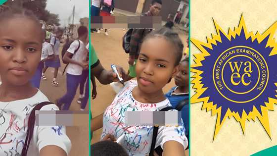 WAEC 2025: Girl signs out of secondary school like university student after writing all her papers