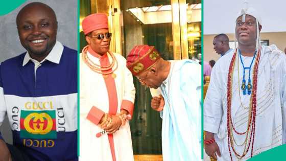 Isreal DMW compares Pres. Tinubu's posture with Oba of Benin and Ooni of Ife, pics trigger reactions