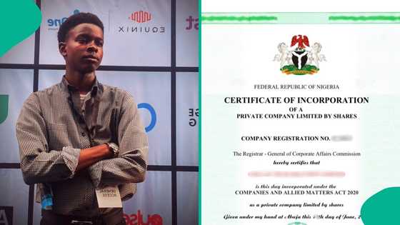 Young Nigerian man celebrates as his dreams come true, becomes first in family to own tech company