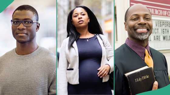 Man cries out as pregnant wife stops him from following her to theatre, prefers her pastor
