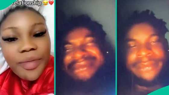 Lady posts video of her man crying profusely after she ended relationship: "He was caught cheating"