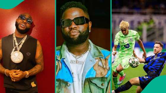 "Skalooo No Come Naija Ooo": Davido advises Skales after Barca loss to Inter Milan