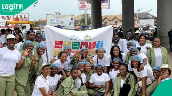 SDGs: Corps members storm Asaba street, feed over 100 beggars