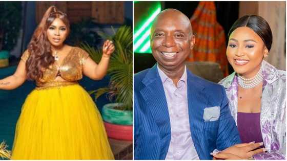 “Big man no be mouth”: Elated Halima Abubakar showers prayer on Regina Daniels, Ned Nwoko after N20m gift