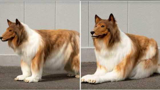 "He spent N10.7 million": Man transforms himself into a dog, steps out in public with stunning costume