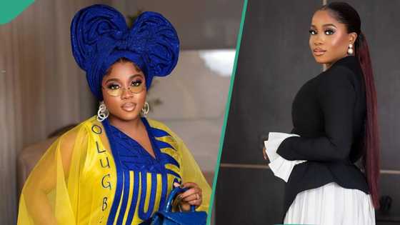 Veekee James makes fans salivate as she cooks seafood okra soup: "She don empty the sea"