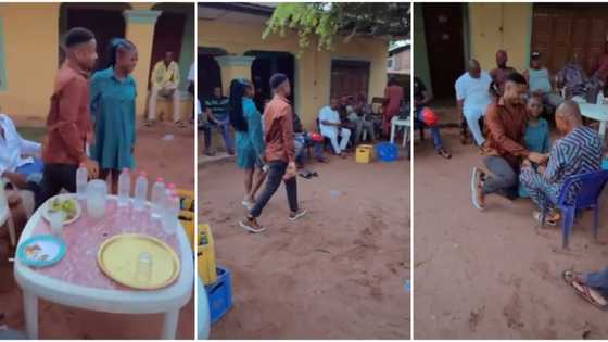 Nigerian couple wear casual outfits as they marry in a simple way, video from their wedding stirs reactions