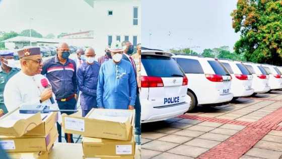Governor Udom Emmanuel donates vehicles, gadgets to Akwa Ibom police command