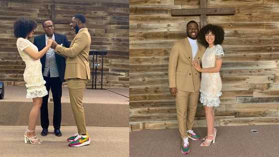 Couple cause massive stir online after getting married with no guests in attendance; adorable photos go viral