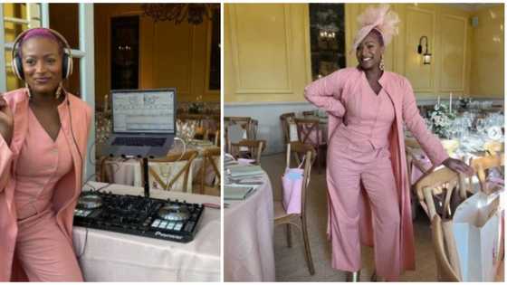 Celebrity cam: Cuppy steps out for wedding event in stylish glam set for DJ duties