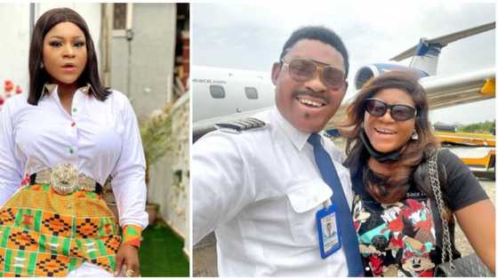Nollywood actress Destiny Etiko shares lovely selfies with Omotola Jalade's pilot hubby