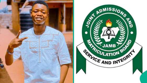2025 JAMB result: Young man who wrote UTME for 6th time because he wants to study law shows score