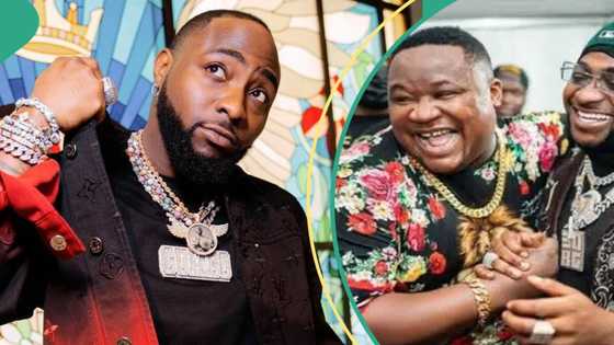 Davido boasts as court grants his bestie Cubana Chiefpriest N10m bail: "6 months ke, never"