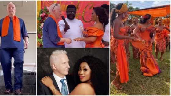 Ghanaian lady and her Oyinbo lover tie the knot in adorable video, fans gush over their union