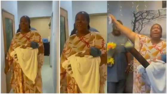 Nigerian couple reportedly welcome first child after '50 years' of marriage, their video makes many emotional