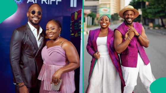 Daniel Etim-Effiong replies netizens who always attack his wife: "It seems he's doing her a favour"