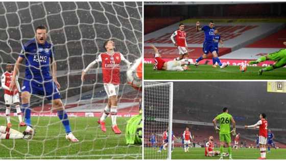 Jamie Vardy scores as Arsenal's Champions League qualification suffer major set back