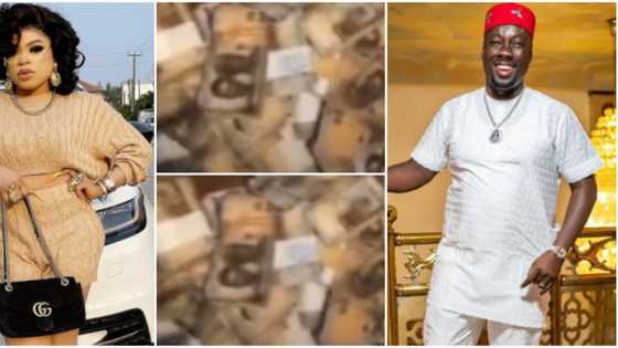 I'm not your mate: Bobrisky flaunts wads of cash, replies fans dragging him for missing Obi Cubana's party