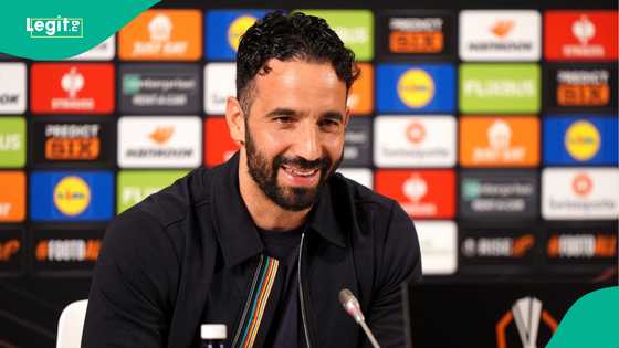 Ruben Amorim reacts after Manchester United take step towards Europa League final