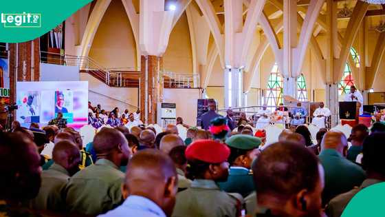 Yadda Kiristoci suka yi wa Buhari addu'a a babban cocin kasa na Abuja