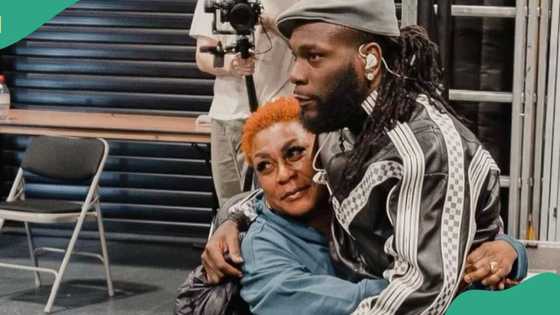 “Wetin be this?” Burna Boy’s mother’s strange birthday outfit draws funny reactions from Nigerians
