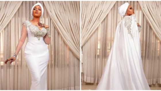 Court wedding fashion: Designer Toyin Lawani wows fans with 2-in-1 look for bride