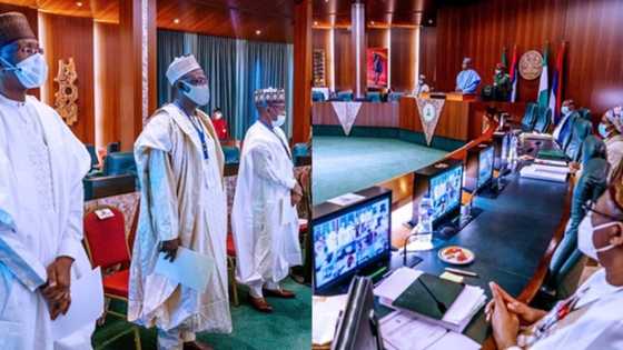 Sunaye da jihohi: Buhari ya rantsar da manyan sakatarori 12 yayin taron FEC